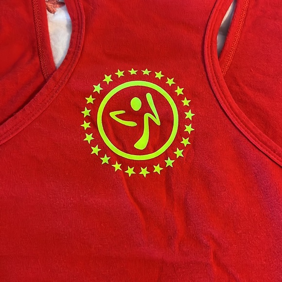 Zumba “Less Talk, More Dance. Racerback Tank Top Red / Size S - Picture 6 of 11